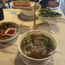 Pho, Popcorn chicken Pho, Popcorn chicken