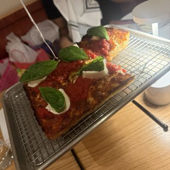 Emmy Squared Pizza - Margarita pizza. - Pizza Near Me - Miami, Florida