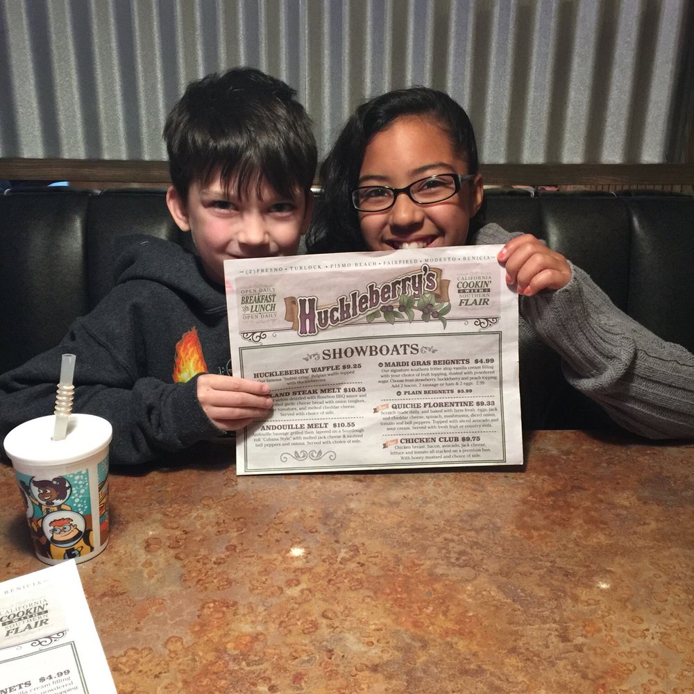 Huckleberry's - Letting my kids play morning hooky from school for some delicious Huckleberry's!! - Breakfast & Brunch Near Me - Fairfield, California