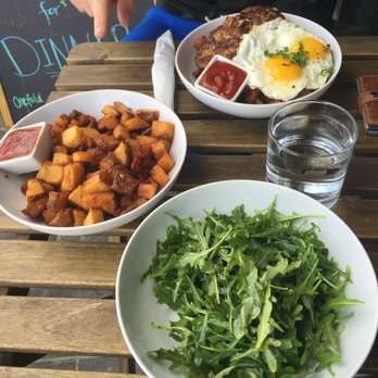 Onefold - Arugula salad and duck fat fried potatoes - Breakfast & Brunch Near Me - Denver, Colorado Onefold - Arugula salad and duck fat fried potatoes - Breakfast & Brunch Near Me - Denver, Colorado