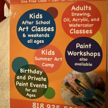 Northridge Art Studio - Check this place out lots of fun
Ps you can bring your drink if you like so you can sip if you like :) - Art Classes Near Me - Northridge, California Northridge Art Studio - Check this place out lots of fun
Ps you can bring your drink if you like so you can sip if you like :) - Art Classes Near Me - Northridge, California