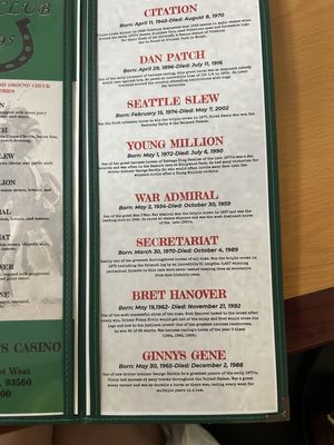 Menu photo 4 Diamond Jim's Casino Rosamond, CA Menu photo 4 Diamond Jim's Casino Rosamond, CA