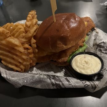 The Fifth Local Eatery And Alehouse - Fish Sandwich with Waffle Fries - Burgers Near Me - Johnstown, Pennsylvania The Fifth Local Eatery And Alehouse - Fish Sandwich with Waffle Fries - Burgers Near Me - Johnstown, Pennsylvania