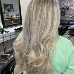 New York Hair Co - Hair by Haley. First time at this salon and I will be back.  Everything was wonderful and my color is perfect!