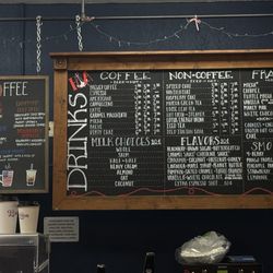 Hope & Anchor Coffeehouse - Drink menu