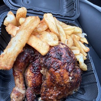 Papi's Pollo - Dark chicken with yucca and fries - Chicken Shop Near Me - Burke, Virginia Papi's Pollo - Dark chicken with yucca and fries - Chicken Shop Near Me - Burke, Virginia
