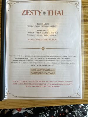 Menu photo 2 Zesty Thai Colorado Springs, CO Menu photo 2 Zesty Thai Colorado Springs, CO