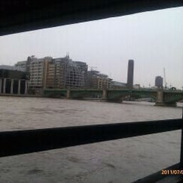 View of Southwark Bridge from my table View of Southwark Bridge from my table