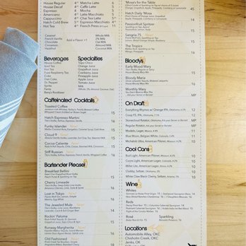 Hatch - Drinks - Breakfast & Brunch Near Me - Oklahoma City, Oklahoma Hatch - Drinks - Breakfast & Brunch Near Me - Oklahoma City, Oklahoma