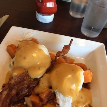 Em J's Cafe - Sweet potato hash with chipotle hollandaise!!! - Breakfast & Brunch Near Me - Berwyn, Pennsylvania