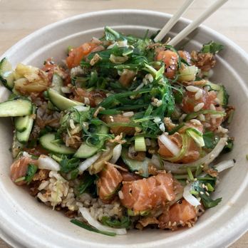 Pokeworks - Yuzu Ponzu Salmon - Poke Near Me - Richardson, Texas Pokeworks - Yuzu Ponzu Salmon - Poke Near Me - Richardson, Texas