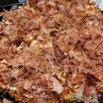 Daesung Korean Noodle - Seafood Pancake with Bonito Flakes - Korean Near Me - Flushing, New York Daesung Korean Noodle - Seafood Pancake with Bonito Flakes - Korean Near Me - Flushing, New York