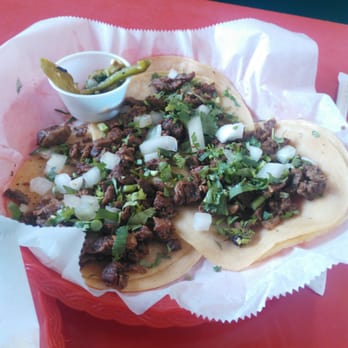 La Palma Taco - Beef Fajita with Cilantro and Onion - Mexican Near Me - Conroe, Texas