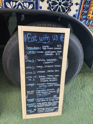 Menu photo 2 La Tacita Cafe San Jose, CA