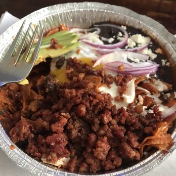Swick 2 Go - Chorizo Chilaquiles - Mexican Near Me - Astoria, New York Swick 2 Go - Chorizo Chilaquiles - Mexican Near Me - Astoria, New York