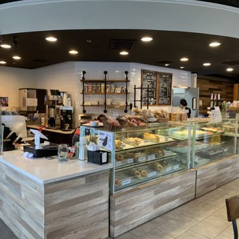 Bageloo - Order counter, pastry cases, and the inside aesthetic. - Bagels Near Me - Diamond Bar, California