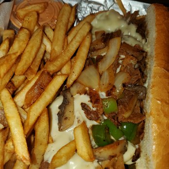 Philly cheese empire - a sandwich and french fries - Cheesesteaks Near Me - Portland, Oregon