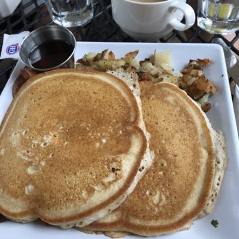 Anuenue Cafe - Pancakes with a side of bacon and potatoes - Cafes Near Me - Koloa, Hawaii Anuenue Cafe - Pancakes with a side of bacon and potatoes - Cafes Near Me - Koloa, Hawaii