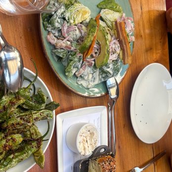 Redbird - AVOCADO SALAD, EVERYTHING PARKER ROLLS, SHISHITO PEPPERS - New American Near Me - Los Angeles, California