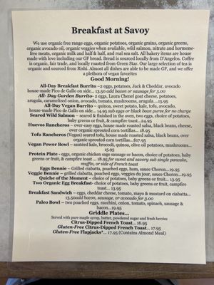 Menu photo 2 Savoy Cafe & Deli Santa Barbara, CA Menu photo 2 Savoy Cafe & Deli Santa Barbara, CA