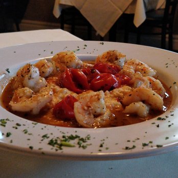 Monocacy Crossing - Louisiana BBQ Shrimp and Grits with Pimento Cheese Grits and Melted Cherry Tomatoes - New American Near Me - Frederick, Maryland