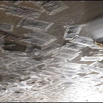 Ski Inn - Just a few of the many dollar bills pasted to the ceiling. The ceiling fan's blades have dollar bills pasted to them as they whirl! - American Near Me - Niland, California Ski Inn - Just a few of the many dollar bills pasted to the ceiling. The ceiling fan's blades have dollar bills pasted to them as they whirl! - American Near Me - Niland, California