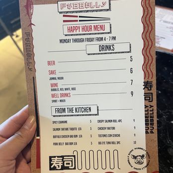 Pubbelly Sushi - Happy Hour menu - Sushi Bars Near Me - Pembroke Pines, Florida
