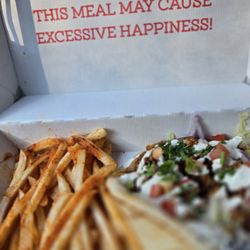 PITA Mediterranean Street Food - Sandy Springs - Chicken Shwarma wrap / bland fries