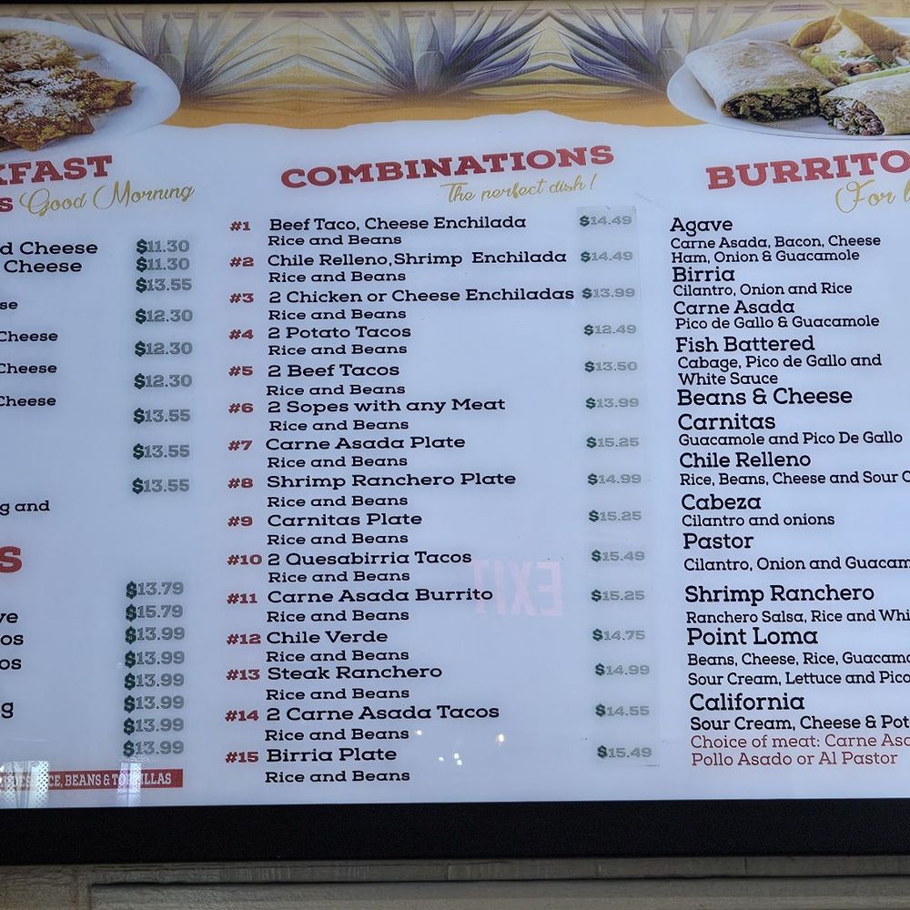 Agave Taco Shop - Menu 2/28/25 - Mexican Near Me - San Diego, California Agave Taco Shop - Menu 2/28/25 - Mexican Near Me - San Diego, California