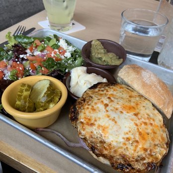 Vinsetta Garage - Turkey burger w/ House Side Salad - American Near Me - Berkley, Michigan