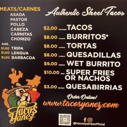 Our New Menu