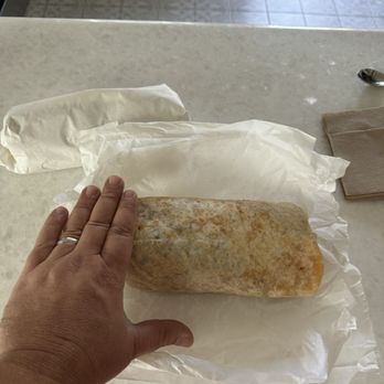 Varsity Burger - Huge burrito probably 3 pounds - Burgers Near Me - Anaheim, California