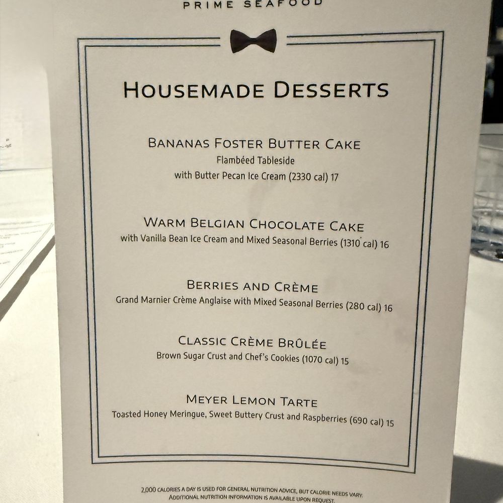 Eddie V's Prime Seafood - Dessert Menu - Seafood Near Me - La Jolla, California Eddie V's Prime Seafood - Dessert Menu - Seafood Near Me - La Jolla, California