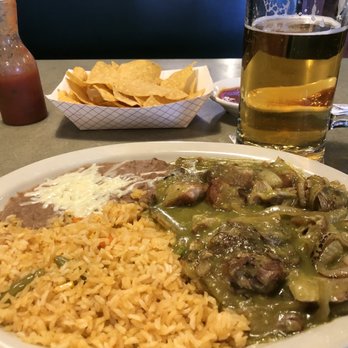 Chile Verde Mexican Grill - Chile Verde, with rice and beans. This beer was HUGE! It was the next option up from the smallest size draft. - Mexican Near Me - Indianapolis, Indiana Chile Verde Mexican Grill - Chile Verde, with rice and beans. This beer was HUGE! It was the next option up from the smallest size draft. - Mexican Near Me - Indianapolis, Indiana