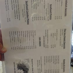 Sea Depot - Menu side b