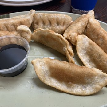 Golden Harbor Authentic Chinese Cuisine - Crispy chicken dumplings - I prefer the crispy over the boiled versions. - Chinese Near Me - Champaign, Illinois