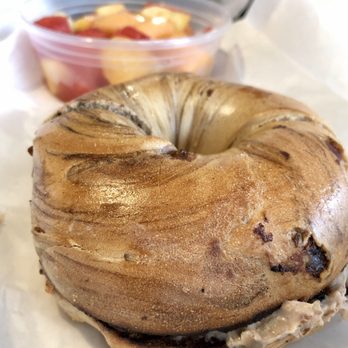 Mozzo Deli - Cinnamon Raisin Bagel with Cinnamon Raisin Walnut Cream Cheese - Delis Near Me - Mount Pleasant, South Carolina Mozzo Deli - Cinnamon Raisin Bagel with Cinnamon Raisin Walnut Cream Cheese - Delis Near Me - Mount Pleasant, South Carolina