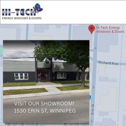Exterior outside entrance of Hi-Tech Energy Windows & Doors - Photo - Winnipeg, Manitoba Exterior outside entrance of Hi-Tech Energy Windows & Doors - Photo - Winnipeg, Manitoba