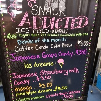 Snack Addicted - Menu - Specialty Food Near Me - Honolulu, Hawaii