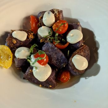The Plot - Okinawan sweet potato gnocchi - Vegan Near Me - Oceanside, California The Plot - Okinawan sweet potato gnocchi - Vegan Near Me - Oceanside, California