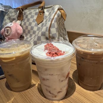 Broken Coffee - Spring Mountain - Maple Vanilla Latte, Broken Cream Strawberry Latte & Mocha Latte. - Coffee & Tea Near Me - Las Vegas, Nevada