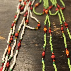 Rustica - Beadsead double strand necklace.