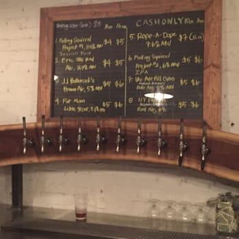 Strong Rope Brewery - Opening night beer menu - Breweries Near Me - Brooklyn, New York