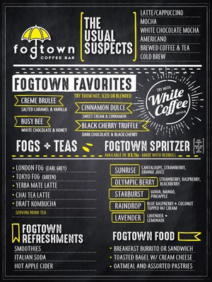 Menu photo 8 Fogtown Coffee Bar Port Angeles, WA