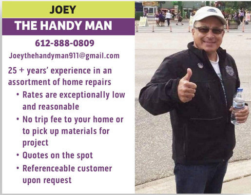 Joey The Handyman Logo
