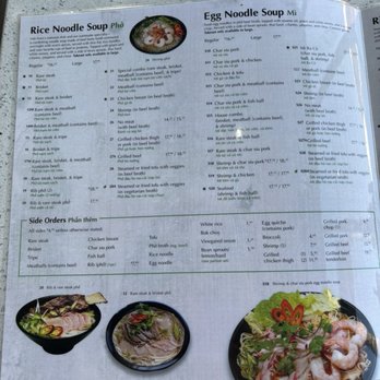 Pho Ba Co - Menu - Vietnamese Near Me - Irvine, California