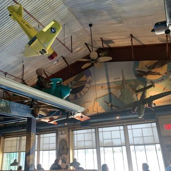 Pilot Pete's - Some of the aviation decor inside. - American Near Me - Schaumburg, Illinois