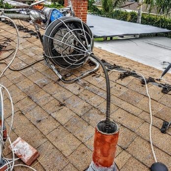 D White Plumbing - Snake main sewer from roof
(Later we added a ground level clean out access) - Plumbing Near Me D White Plumbing - Snake main sewer from roof
(Later we added a ground level clean out access) - Plumbing Near Me
