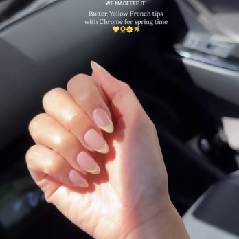 Tea Nails Bar - Butter yellow French! - Nail Salons Near Me - Temple City, California Tea Nails Bar - Butter yellow French! - Nail Salons Near Me - Temple City, California