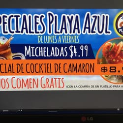 Marisqueria Playa Azul - Nuestras especiales de verano!